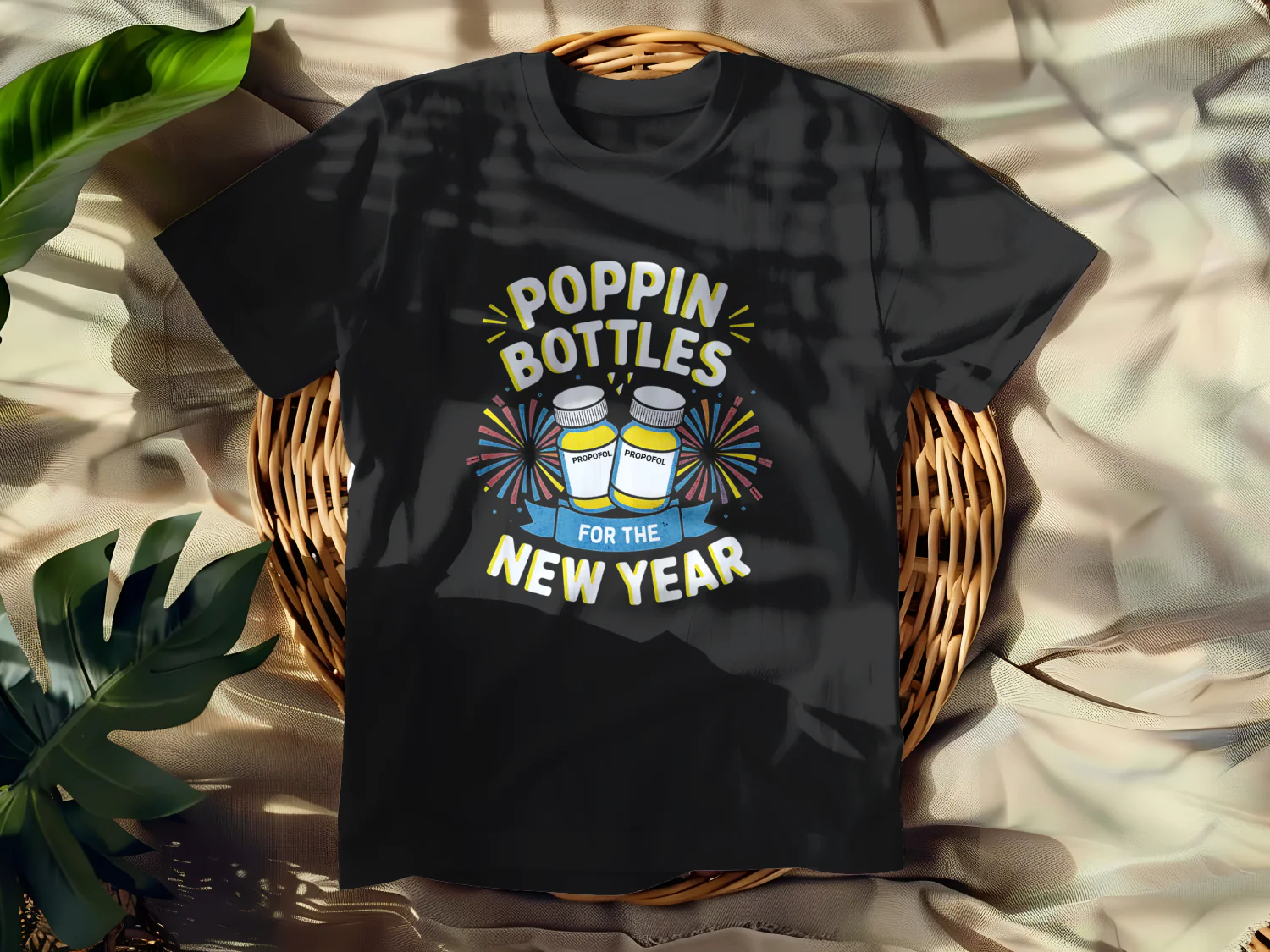 Poppin Bottles for the New Year T-Shirt Design