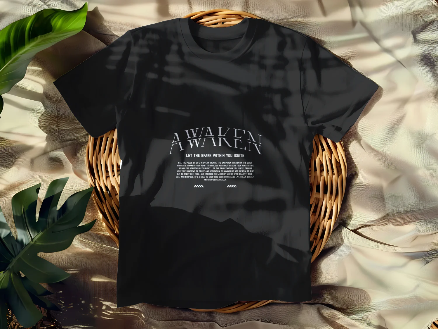 Awaken Let the Spark Within You Ignite Inspirational T-Shirt Design
